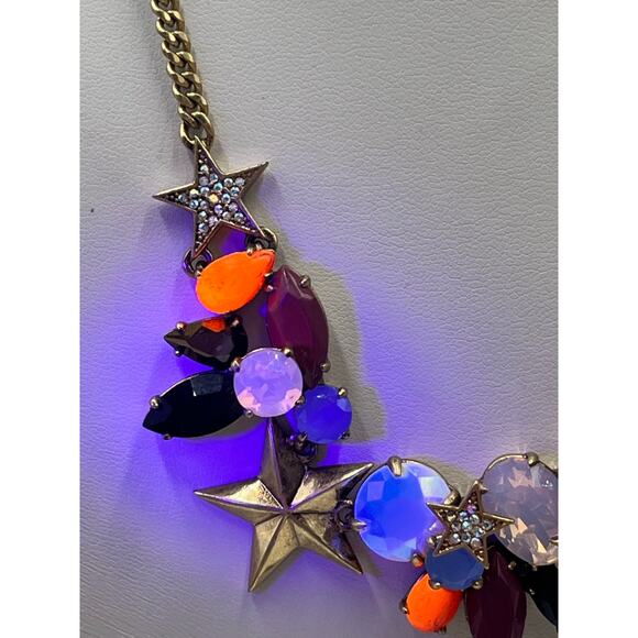J. Crew Fruit Salad AB Crystals
Acrylic Gems w/ Stars Necklace 18"
Gold Plated - Picture 3 of 9